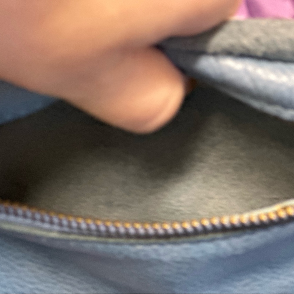Fun Free People Blue Leather Women's Bag - Picture 3 of 8